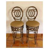 2 Metal Bar Stools w/Upholstered Seats - $85 EACH 