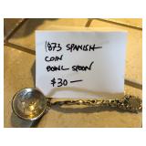 1873 Spanish Coin Bowl Spoon