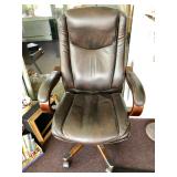 Leather-like Rolling Office Chair - $60