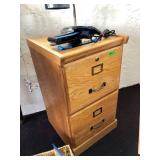 Wood 2-Drawer File Cabinet - $40 - (16W  17D  28H)