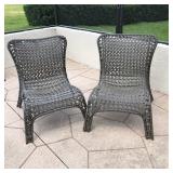 Vinyl Wicker Chairs