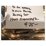 Hand-Hammered Flatware set