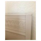 Whitewashed Shell-Pattern King Headboard - $50 
