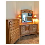 - Dresser w/Mirror - $165 - Chest of Drawers w/6 Drawers - $125 