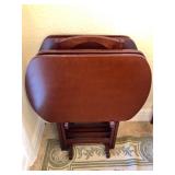 Set 4 Tray Tables w/Storage Stand - $45