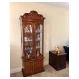 Thomasville Glass-Front Display Cabinet w/Glass Shelves - $185 - (30W  15D  81H)