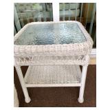 2 Glass-Top Side Tables - $20 EACH - (20W  21L  23H)