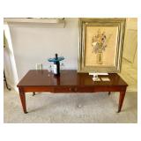 Mersman Vintage Coffee Table w/Drawer, Casters