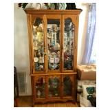	 -Compact Lighted China Cabinet - $135 - (37W  17D  74H)