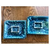Vintage Glazed Ceramic Ash Trays