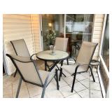 Lanai Table w/4 Sling-back Chairs - $75