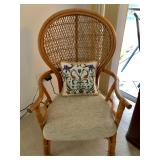 Rattan Wicker Hoop-back Chair - $115 