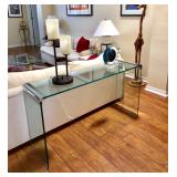 Glass Sofa/Entry Table - $95 - (52W  15D  27H)
