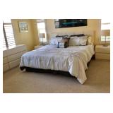 Lane White Lacquer 5-Piece King Bedroom Suite - $415 (Reg. $465) Save $50