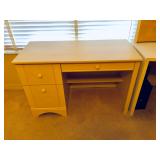 Petite Light Wood Desk - $95 - (43-1/2W  19-1/2D  29H)