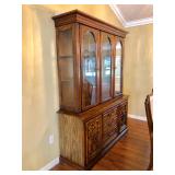 Matching Ethan Allen Fruitwood Breakfront Buffet/Server - $75 and Hutch - $50 (62W  19D)