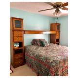 Bassett King Size Fruitwood Bridge-style Bedroom Suite - $325 