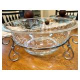 PartyLite White Radiance Bowl w/Stand