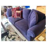Bauhaus Plum 2-Cushion Sofa w/loose Pillow Back - $150
