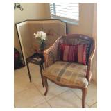 French Regency-Style Wood & Cane Side Chair - $120