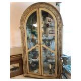 Unique Arched Lighted Display Cabinet - $475