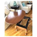 Oval Maple Lift-top Coffee Table