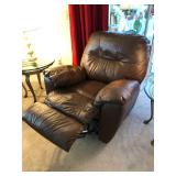 Brown Faux-leather manual Recliner - $95