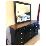 Black and dark wood King 5-Piece Bedroom Suite $1100 (Save $75 on set)