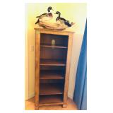 Solid Walnut Stain Media Cabinet - $115