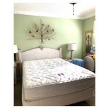  TWO Matching White Wicker and Solid Surface Queen Bedroom Suites!  