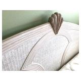 2 White Wicker Queen Headboards - $115 EACH