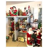 Holiday decor galore - including Spode Holiday Glassware and Annalee Dolls!