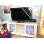 Media Console w/Beach Scene Doors - $60