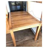 Vega  Rectangular Wood Table w/Slat Top 
