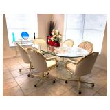 6 Chairs on Casters - Sold Separately
