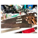  3 Antique Disston Hand Saws