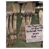 - 2 Sets Silver Plate Flatware - Wm. Rogers Mfg. Co., H&T Mfg. Co.