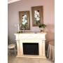 TwinStar Electric Fireplace Insert w/Mantel (Cream finish) - $175