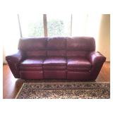 Berkline Leatherette 3-Seat Elec. Reclining Sofa (needs power repair) - $95