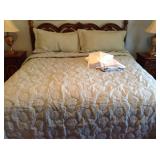 King Damask Bedding Set