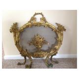 Brass Victorian Fireplace Grate