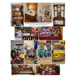 This is a Pretty House with Antiques & Vintage Furniture, Dolls, Stunning Quilts, Collectibles, Tool