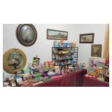 A room filled with Vintage toys