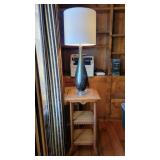 Lamp - $50      Antique table - $100