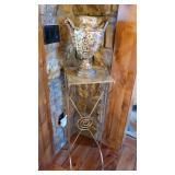 Metal Stand - $20        Urn on top - $25