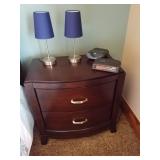 Night tables 2 - $120 and Blue Lamps - $40