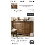 Pennsylvania House New Lou Drawer Dresser - Retail - $2400, our price - $1400