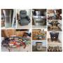 Stainless Appliances, Household Furniture, Collectibles, Vintage Cars and Train Set, Tools, Safe and