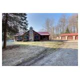 Log Home on 25 Acres with Inground Pool, 2 Outbuildings and 3 Car Garage