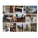 Appliances, Household Furniture, Kitchenwares, Vintage Tennis Rackets, Outdoor Furniture 